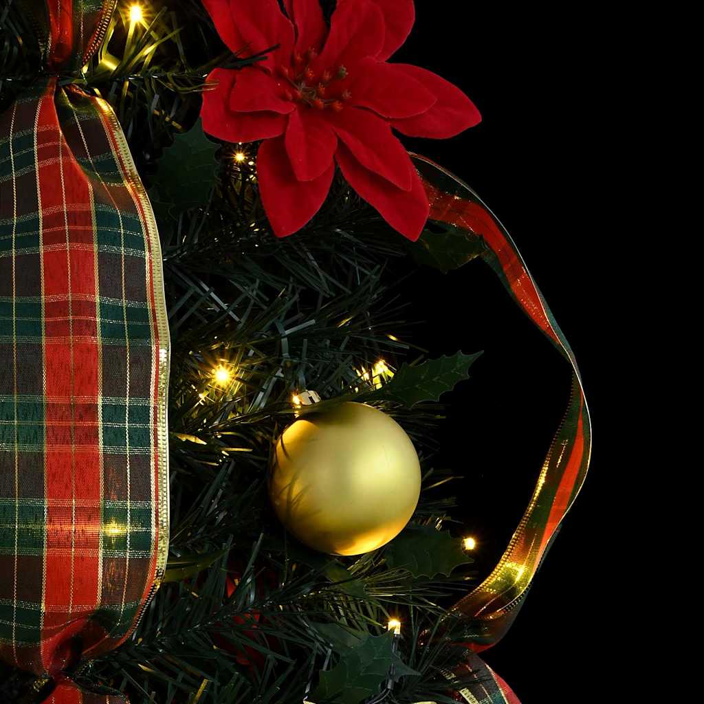 Artificial Christmas Tree with 100 LEDs Green 150 cm PVC